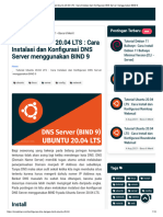 Tutorial Ubuntu 20.04 LTS - Cara Instalasi Dan Konfigurasi DNS Server Menggunakan BIND 9