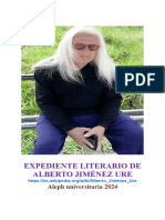 Currículum Literario (Expediente) de Alberto Jiménez Ure (Actualizado 2424)