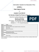 Unified District Information System For Education Plus: (UDISE+) Data Capture Format