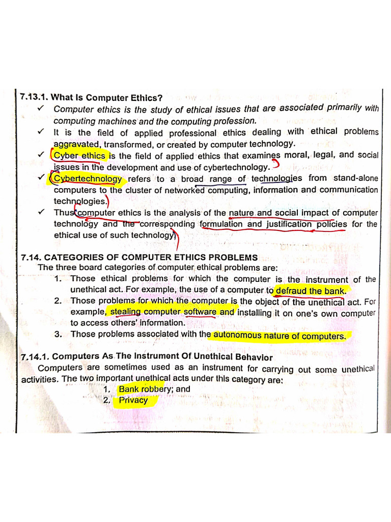Computer ethics pdf