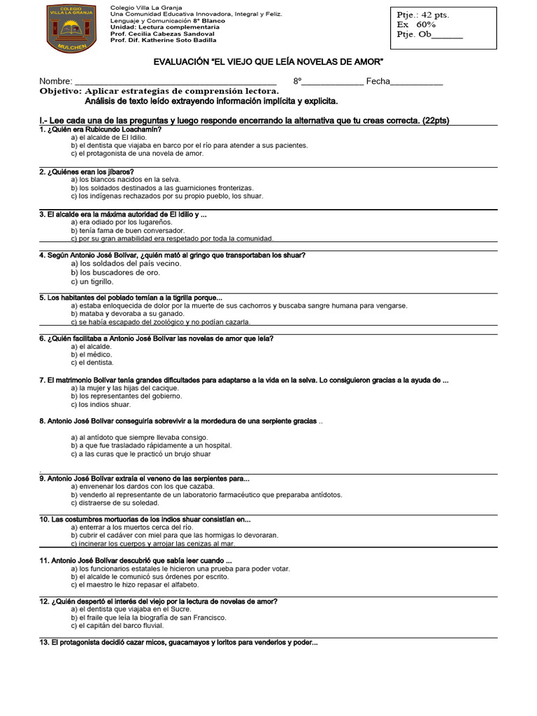 Ev El Viejo Que Leia Novelas De Amor Pdf