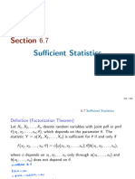 Section 6.7 Sufficient Statistics