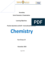 Chemistry Year10 EoS1 LO Booklet