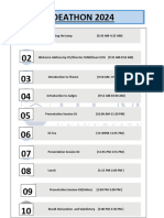 Ideathon Event Timeline 2024