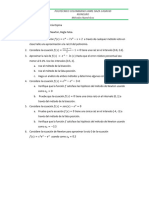 Taller Métodos para Ecuaciones No Lineales