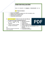 Aviso de Evaluación: "Un Viaje Por Las Letras (Antología Literaria) III"