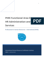 PHRi Functional Area 02 - HR Administration and Shared Services