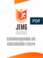 Cronograma de Execução JEMG 2024