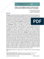 Comparação Entre As Características Físicas e Mecânicas de Argamassa Convencional de Cimento e Argamassa Polimérica