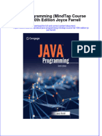 Java Programming Mindtap Course List 10Th Edition Joyce Farrell Full Chapter