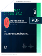 MARIA VITÓRIA SANTOS ZÜHL - Curso Scratch - Programação Criativa - Alura