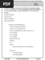 Java Lab Record