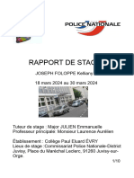 Rapport de Stage Juvisy