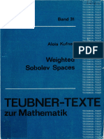 Weighted Sobolev Spaces. (Kufner, Alois)