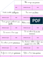 Cartes À Pinces Grammaire CM