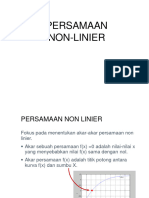 MNR Persamaan - Non Linier