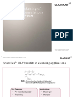 Low PH Thickening of Cleansing Formulations: Aristoflex BLV