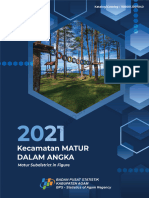 Kecamatan Matur Dalam Angka 2021