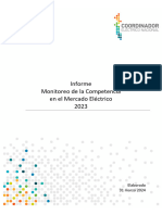 Informe Monitoreo de La Competencia en El Mercado Eléctrico 2023