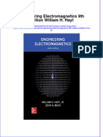 Engineering Electromagnetics 9Th Edition William H Hayt Full Chapter
