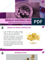 World Savings Day 2024