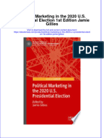 Political Marketing in The 2020 U S Presidential Election 1St Edition Jamie Gillies Download PDF Chapter