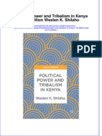 Political Power and Tribalism in Kenya 1St Edition Westen K Shilaho Download PDF Chapter