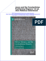 Political Memory and The Constantinian Dynasty Fashioning Disgrace 1St Ed 2022 Edition Rebecca Usherwood Download PDF Chapter