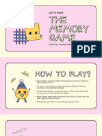 Pink Playful Illustrative Memory Game Presentation