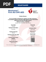 Heartsaver Roster | PDF | First Aid | Cardiopulmonary Resuscitation