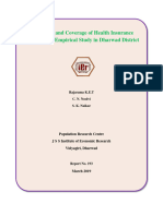 Awareness and Coverage of Health Insurance Schemes An Empirical Study in Dharwad District
