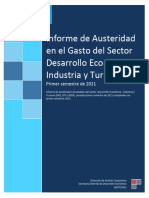 Informe de Austeridad en El Gasto Del Sector Primer Semestre Del 2021