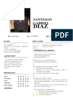 Curriculum Vitae Santiago Diaz
