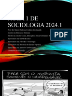 Aula Numero Um de Sociologia Nova 2024.1