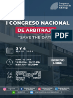 I Congreso Nacional de Arbitraje - "Save The Date"
