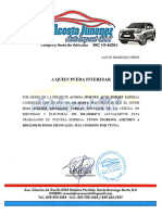 Carta de Trabajo Acosta Jimenez Auto Import Joas Eliezer