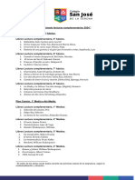 Lecturas Complementarias 2024 - 5° Basico A 4°medio