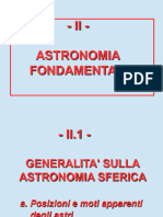 02.1 Astronomia-Fondamentale Generalita' Sulla Astronomia Sferica