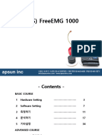(완-고객용) BTS FreeEMG1000 메뉴얼 20150820 by Lsy