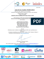 Certificado - Síndrome de Sweet idiopático en paciente femenina