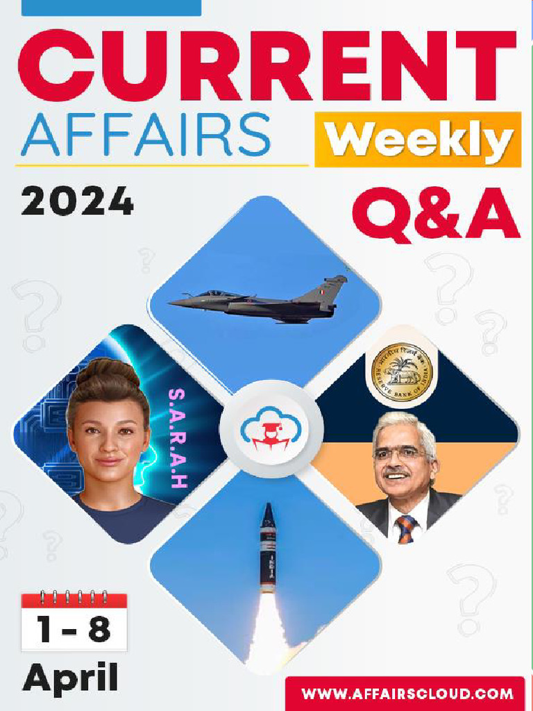 Current affairs weekly q a pdf april 2024 1st week by affairscloud 1