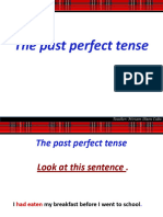 The Past Perfect Tense Lesson