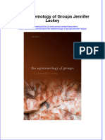 The Epistemology of Groups Jennifer Lackey Full Download Chapter