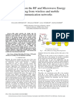 Investigation on the RF and Microwave Energy Harvesting From Wireless and Mobile Communication Networks