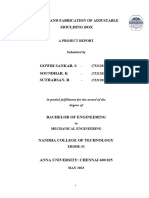 Design and Fabrication of Adjustable Moulding Box: A Project Report