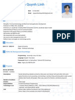 CV Nguyen Thanh Quynh Linh Developer Internship