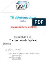Correction TD1 D'automatique (Complet)