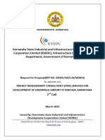 RFP (2nd Call) For PMC For Greenfield Airport at Raiachur