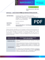Circular Reglamentaria N. 001 Del 30 Enero 2024 - Linea Innpulsa-Bancoldex para La Reindustrial