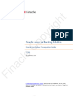 Finacle Installation Prerequisites Guide